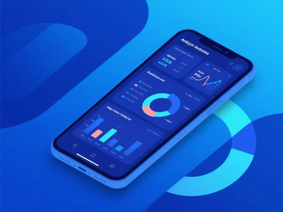 数据分析与移动端查询界面示意